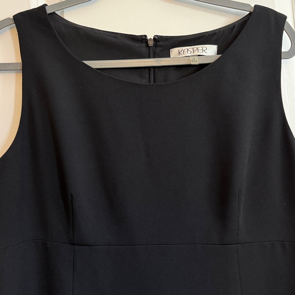 Kasper Elegant Black Midi Dress - Picture 5 of 5